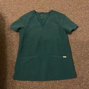 Figs Caribbean blue -three pocket top (size S) and jogger pants (size XS)